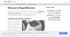 Desktop Screenshot of blogsinmind.com