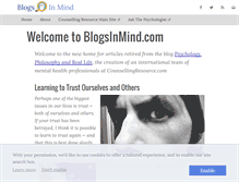 Tablet Screenshot of blogsinmind.com